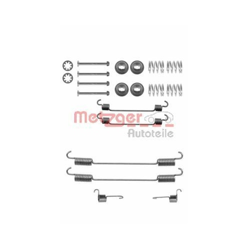 Zubeh&ouml;rsatz, Bremsbacken METZGER 105-0740 f&uuml;r CITRO&Euml;N/PEUGEOT, Hinterachse