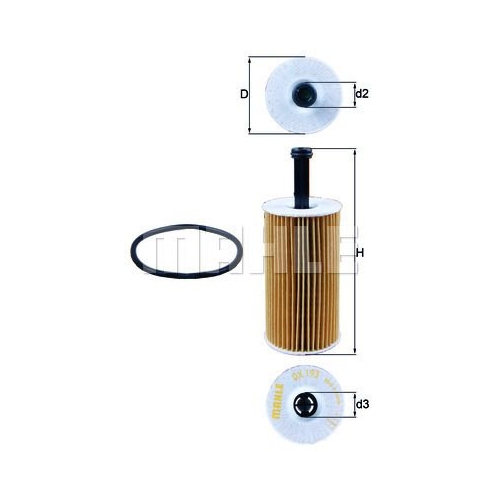 &Ouml;lfilter KNECHT OX 193D f&uuml;r CITRO&Euml;N PEUGEOT