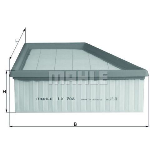 Luftfilter KNECHT LX 708 f&uuml;r VAG