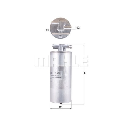 Kraftstofffilter KNECHT KL 659 f&uuml;r VAG