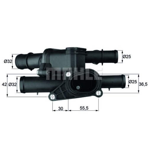 Thermostat, K&uuml;hlmittel MAHLE TM 1 105 f&uuml;r VAG