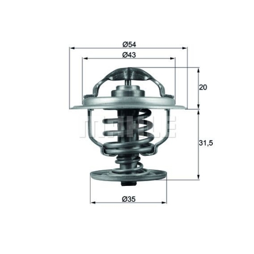 Thermostat, K&uuml;hlmittel MAHLE TX 109 87D f&uuml;r VAG