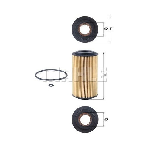 &Ouml;lfilter KNECHT OX 153D1 f&uuml;r GMC OPEL SAAB VAUXHALL