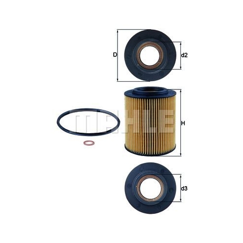 &Ouml;lfilter KNECHT OX 154/1D f&uuml;r BMW