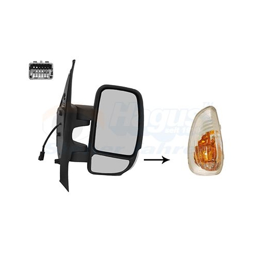 Au&szlig;enspiegel VAN WEZEL 3799808 * HAGUS * f&uuml;r NISSAN OPEL RENAULT, rechts