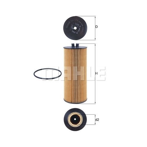 &Ouml;lfilter KNECHT OX 174D f&uuml;r MERCEDES-BENZ CLAAS FENDT SCHAEFF DEUTZ SETRA