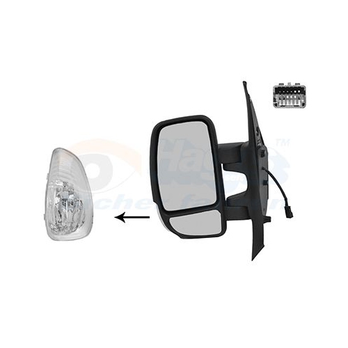 Au&szlig;enspiegel VAN WEZEL 3799817 * HAGUS * f&uuml;r OPEL, links