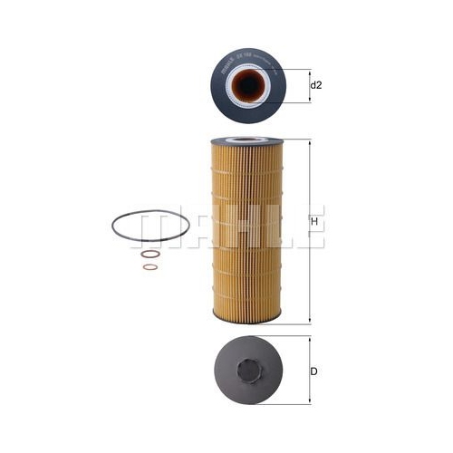 &Ouml;lfilter KNECHT OX 168D f&uuml;r MERCEDES-BENZ RENAULT TRUCKS CLAAS