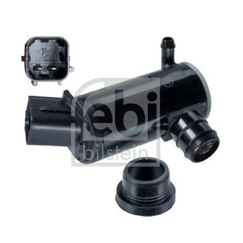 Febi Bilstein 108062 Waschwasserpumpe f&uuml;r Scheibenreinigungsanlage, mit Dichtring, 1 St&uuml;ck