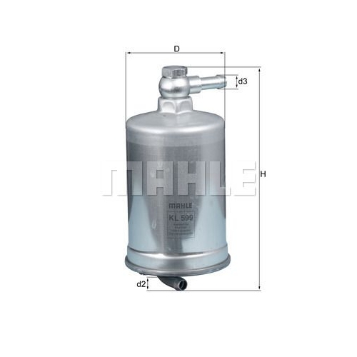 Kraftstofffilter KNECHT KL 599 f&uuml;r VAG