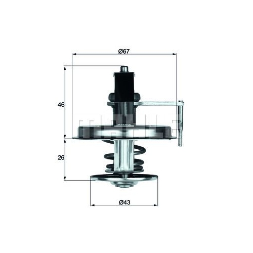 Thermostat, K&uuml;hlmittel MAHLE TX 22 84D f&uuml;r MERCEDES-BENZ