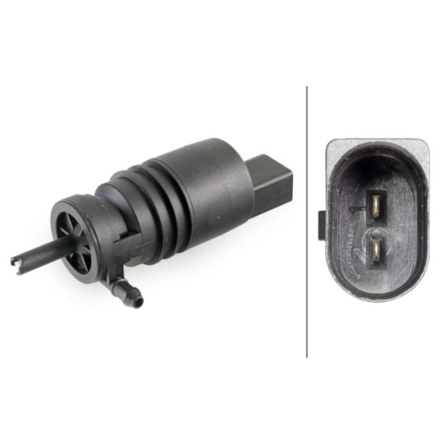 Waschwasserpumpe, Scheibenreinigung HELLA 8TW 006 848-041 f&uuml;r BMW MERCEDES-BENZ