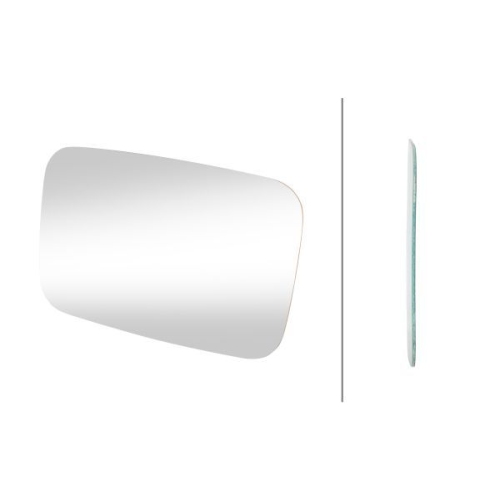 Spiegelglas, Au&szlig;enspiegel HELLA 9EY 562 033-003 f&uuml;r VW, links, rechts