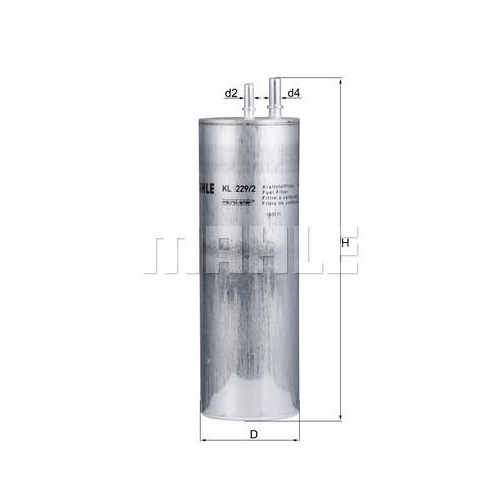 Kraftstofffilter KNECHT KL 229/2 f&uuml;r VAG