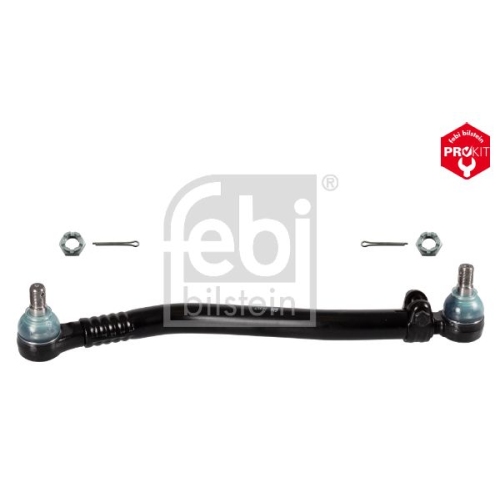 Febi Bilstein 26317 Lenkstange mit Kronenmuttern und Splinten, vom Lenkgetriebe zur 1. Vorderachse , 1 St&uuml;ck