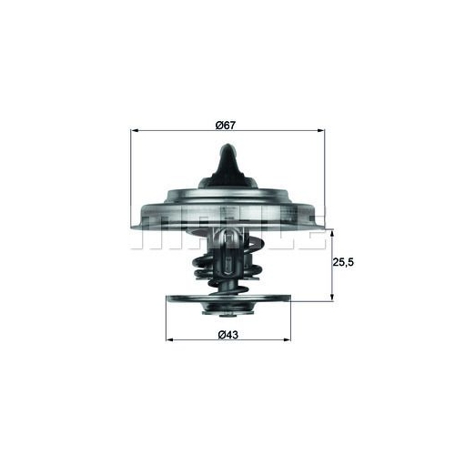 Thermostat, K&uuml;hlmittel MAHLE TX 18 83D f&uuml;r DAF MERCEDES-BENZ SCANIA DEUTZ