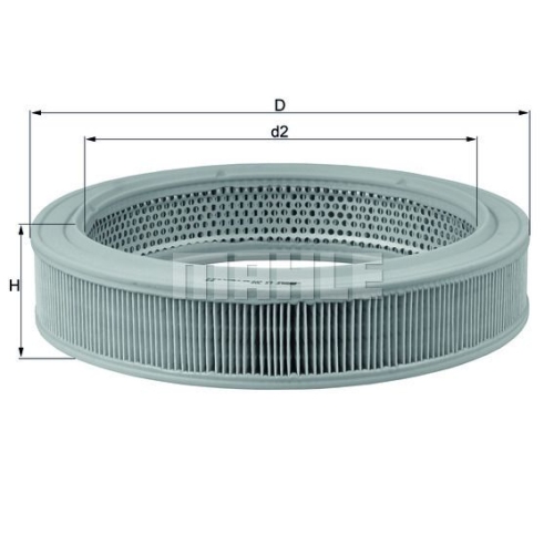 Luftfilter KNECHT LX 208 f&uuml;r CITRO&Euml;N FORD GMC VAG
