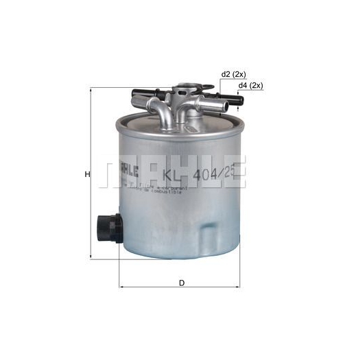 Kraftstofffilter KNECHT KL 404/25 f&uuml;r RENAULT