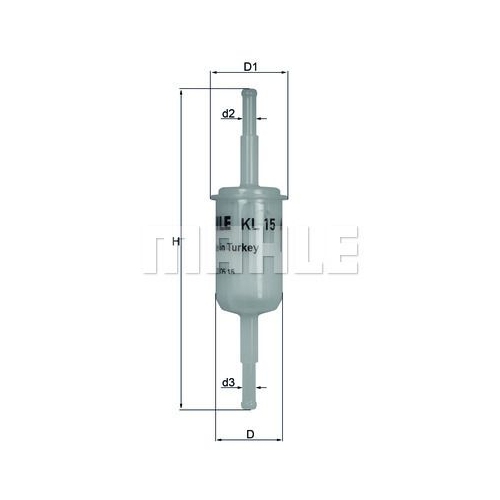 Kraftstofffilter KNECHT KL 15 OF f&uuml;r FORD VAG KAYSER