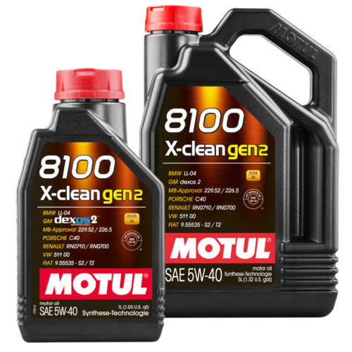 MOTUl PKW 8100 X-Clean GEN2 5W-40 Synthetisches Motor&ouml;l 5+1 Liter