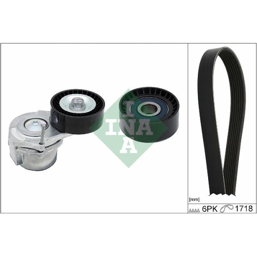 Keilrippenriemensatz INA 529 0312 10 f&uuml;r OPEL VAUXHALL CHEVROLET