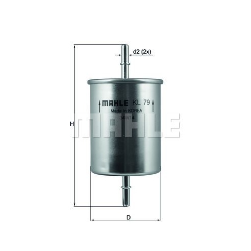 Kraftstofffilter KNECHT KL 79 f&uuml;r VAG KAYSER