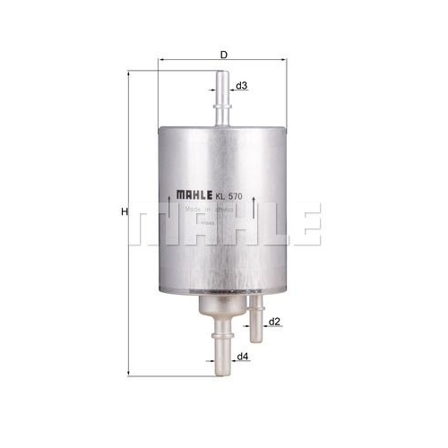 Kraftstofffilter KNECHT KL 570 f&uuml;r VAG