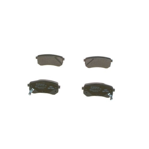 Bremsbelagsatz, Scheibenbremse BOSCH 0 986 494 145 f&uuml;r HYUNDAI KIA, Hinterachse