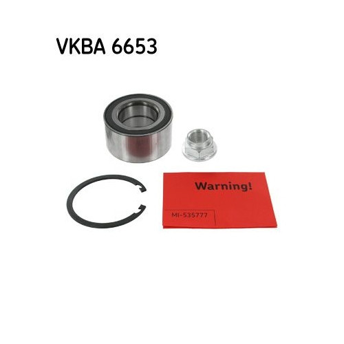 Radlagersatz SKF VKBA 6653 f&uuml;r FORD MAZDA, Hinterachse, Vorderachse