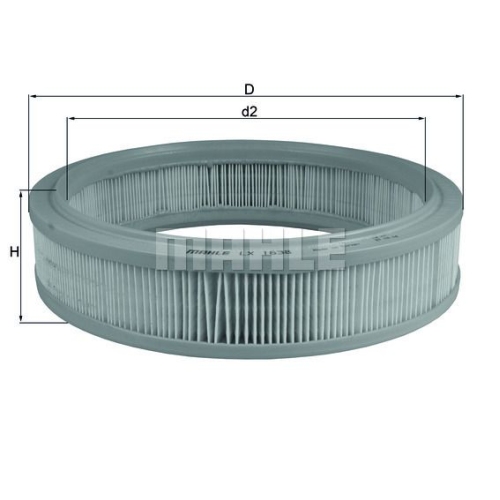 Luftfilter KNECHT LX 1638 f&uuml;r FIAT