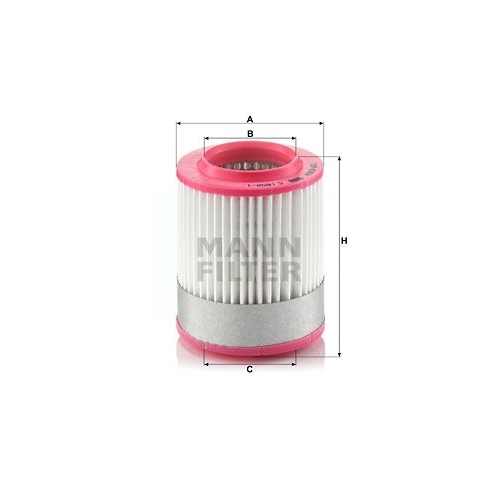 Luftfilter MANN-FILTER C 1652/1 f&uuml;r VAG
