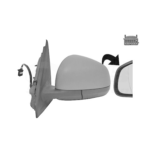 Au&szlig;enspiegel VAN WEZEL 4368807 * HAGUS * f&uuml;r RENAULT SMART, links