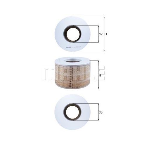Luftfilter KNECHT LX 1140 f&uuml;r TOYOTA HINO
