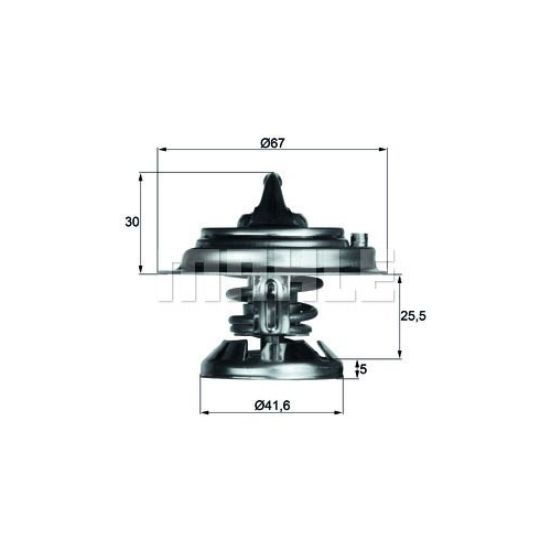 Thermostat, K&uuml;hlmittel MAHLE TX 29 80D f&uuml;r MERCEDES-BENZ SSANGYONG DAEWOO
