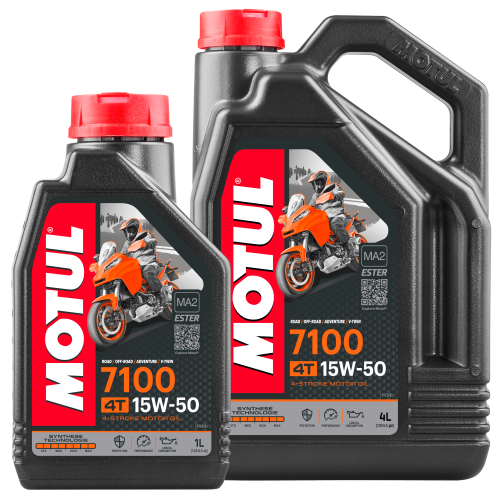 MOTUL Motorrad 7100 4T 15W-50 Hochleistungs 4-Takt Motor&ouml;l 4+1 Liter