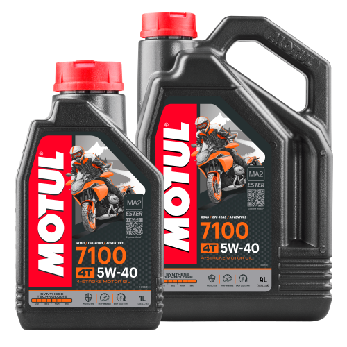 MOTUL Motorrad 7100 4T 5W-40 vollsynth. Hochleistungsmotor&ouml;l 4-Takt 4+1 Liter