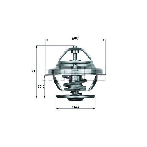 Thermostat, K&uuml;hlmittel MAHLE TX 19 75D f&uuml;r MERCEDES-BENZ