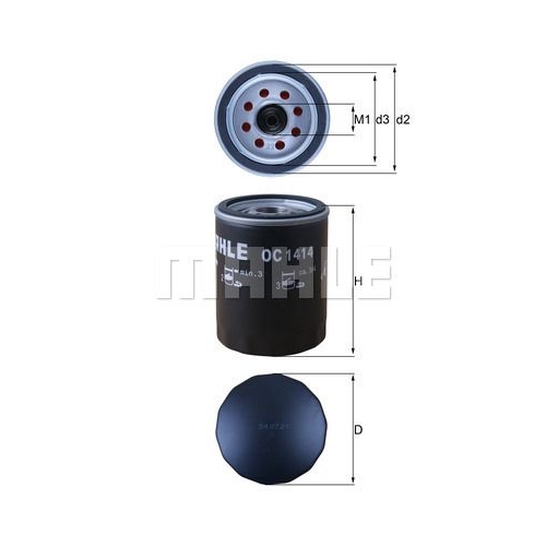 &Ouml;lfilter KNECHT OC 1414 f&uuml;r FORD