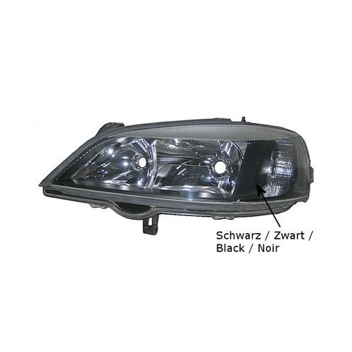 Hauptscheinwerfer VAN WEZEL 3742967 f&uuml;r OPEL, links