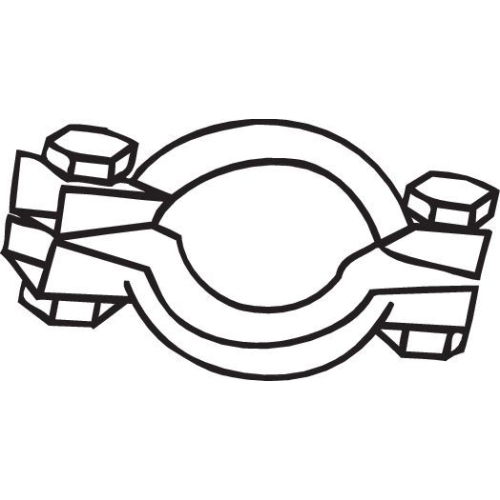 Klemmst&uuml;ck, Abgasanlage BOSAL 254-121 f&uuml;r CITRO&Euml;N