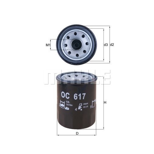 &Ouml;lfilter KNECHT OC 617 f&uuml;r HONDA YAMAHA MOTORCYCLES TGB MOTORCYCLES