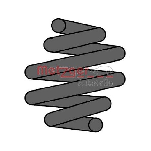 Fahrwerksfeder METZGER 2241825 f&uuml;r RENAULT, Vorderachse