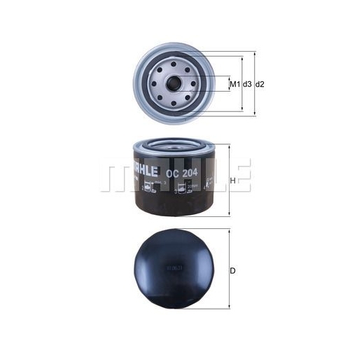 &Ouml;lfilter KNECHT OC 204 f&uuml;r OPEL VOLVO ATLAS COPCO