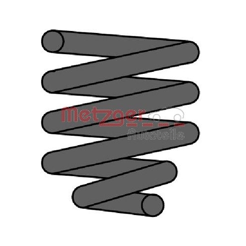 Fahrwerksfeder METZGER 2241828 f&uuml;r MITSUBISHI SMART, Vorderachse