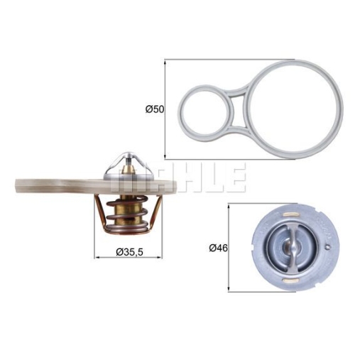 Thermostat, K&uuml;hlmittel MAHLE TX 255 91 f&uuml;r BMW CHRYSLER