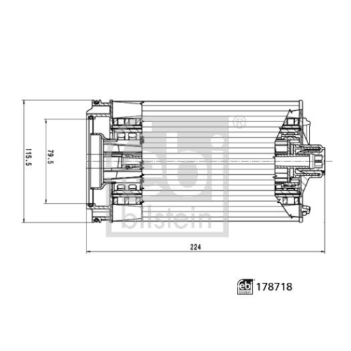 Kraftstofffiltersatz FEBI BILSTEIN 178718 f&uuml;r MERCEDES-BENZ EVOBUS SETRA