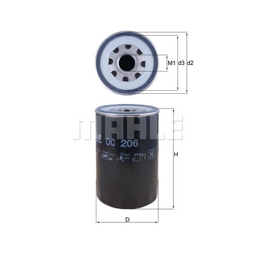 &Ouml;lfilter KNECHT OC 206 f&uuml;r MAN