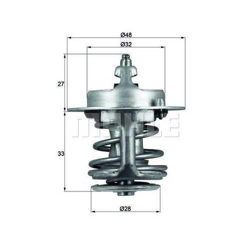 Thermostat, K&uuml;hlmittel MAHLE TX 63 83 f&uuml;r DAIHATSU ISUZU MAZDA NISSAN TOYOTA