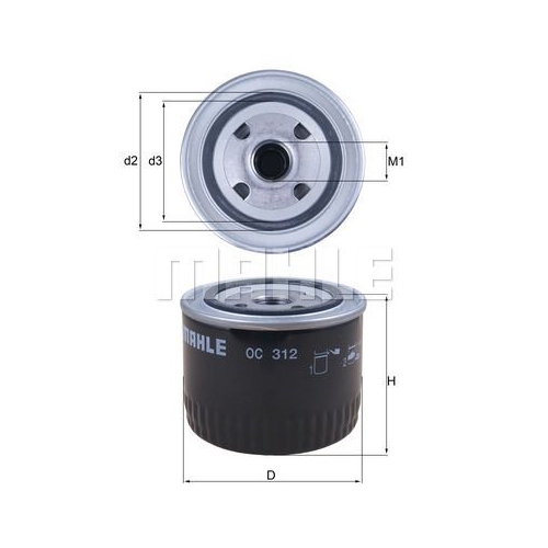 &Ouml;lfilter KNECHT OC 312 f&uuml;r ROVER LAND ROVER