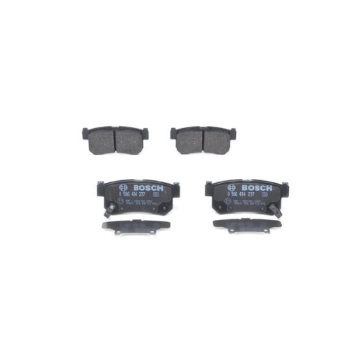 Bremsbelagsatz, Scheibenbremse BOSCH 0 986 494 237 f&uuml;r SSANGYONG, Hinterachse